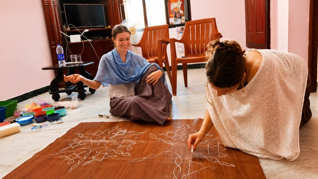 Traditional Kolam Class & Cultural Experience in Madurai